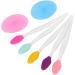 JUOPZKENN Silicone Exfoliating Lip Brush Silicone Facial Cleansing Brush Silicone Face Pore Cleaner Face Nose Lip Exfoliating Brush Set for Home Gift - Buy Online on SooperMarket.com