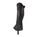 HORZE Kids Leather Half Chaps - Elastic Black Small