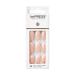 KISS imPRESS Press-On Manicure  Nail Kit  PureFit Technology  Medium Length Press-On Nails  So French'  Includes Prep Pad  Mini Nail File  Cuticle Stick  and 30 Fake Nails