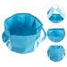 Portable Foot Massager & Soaking Basin | Foldable Travel Foot Bath 30x30cm - Blue - Buy Online on SooperMarket.com