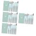 minkissy 4 Sets Travel Makeup Eyeshadow Brush Loose Powder Blending Brush for Makeup Blush Brush Makeup & Tools Women Favor Supple Makeup Soft Makeup Tools Pu Miss