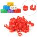 100pcs 16mm Clip on Chicken Leg Bands Number 001-100 Numbered Leg Bands for Chickens Ducks Hens Poultry Leg Bands for Dove Chicks Hen Parrot Birds Identification(Red) - Buy Online on SooperMarket.com