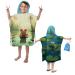 Aiorber bathing poncho children with hood 76x76cm microfiber bath towel with hood ultra soft and absorbent beach towels and shower towels ideal for children girls boy from 5-10 years beautiful design green-16 76x76cm