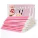Disposable Lip Brushes Lip Gloss Applicators Make Up Brush Lipstick Lip Gloss Wands Makeup Tools Makeup Beauty Kits Disposable Lip Brushes Kits 200PCS (PINK)