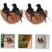 Toddmomy Rattan Swallow Nest Bird Statue - Realistic Outdoor Ornament for Garden Decor | Ideal for Bird Lovers - Buy Online on SooperMarket.com