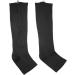 Calf Compression Stockings for Men & Women | Knee Support Socks for Varicose Vein Relief | Breathable Elastic Footstulps for Lymphedema (S/M) - Black - Buy Online on SooperMarket.com