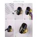 EBANKU 12 Sheets Metallic Nail Stickers - Self-Adhesive 3D Wave Design for DIY Nail Decoration - Buy Online on SooperMarket.com