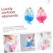 Angoily 4 Pcs Cartoon Bath Ball Sponge Set for Kids | Mesh Shower Scrubber & Loofah Cushion | Ideal Bathing Accessories for Children - Buy Online on SooperMarket.com