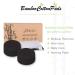 Organic Bamboo Makeup Remover Pads - 10 Pack Black Washable Cotton Rounds with Laundry Bag - Gentle Facial Cleansing Wipes for All Skin Types - Buy Online on SooperMarket.com