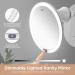 KEDSUM Upgraded 9 Rechargeable 10x Magnifying Makeup Mirror with Lights Dimmable Vanity Mirror with Touch Button, 360 Rotation, Large Suction Cup 9 inch - Buy Online on SooperMarket.com