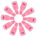 Hanyousheng Acrylic Gel Polish Clips Nail Clip Nail Art Gel Polish Remover Plastic 10 PCS Gel Polish Nails Art Gel Cap Soak Off Clip UV Manicure Acrylic Nails Wrap Tool Rose Red Colour Pink