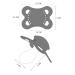 LittleForBig Large Shield Pacifier Generation 3 - Adult Size 3 Paci Pack in White Black Green | International Shipping - Buy Online on SooperMarket.com