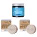 Natural Cosmetics 3-Pack Natural Deodorant Light Ocean 40ml Sensitive Shower Bar 80g and Sensitive Shampoo Bar 80g