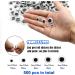 500pcs Black Self-Adhesive Wiggle Googly Eyes in Mixed Sizes 6mm-15mm - Buy Online on SooperMarket.com