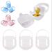 PurePouch BPA-Free Pacifier and Nipple Shield Cases - Set of 3 Clear | Case for Diaper Bag & Stroller | Pacifier Box for Travel | Keeps Baby s Binkies Clean and Accessible by purifyou Clear 3 Count (Pack of 1)