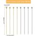 PandaHall 304 Stainless Steel Head Pins 40mm Golden Straight Ball Headpins - 200pcs for Earring Necklace Bracelet Making - Buy Online on SooperMarket.com