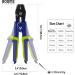 Booms Fishing CP1 Crimping Pliers | High Carbon Steel 10 inch Crimper Tool with 140pcs Sleeves for Wire Rope Leaders | Blue Ergonomic Handle - Buy Online on SooperMarket.com