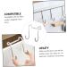 CHILDWEET Stainless Steel Hooks 3pcs Wall Hanger Hooks Key Hanger Wall Clothes Rack Bathroom Hangers Wall Hook Ordinary 7.5X6.5CM Silver - Buy Online on SooperMarket.com
