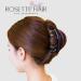 Large Chic Styling Hair Claw Clip - Organic Glass Hair Clamp for Women and Girls - Hair Barrette for Thick Hair Amber - Buy Online on SooperMarket.com