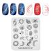 KADS Nail Stamping Plate Geometry Template Image Design Plates for Nail Art Decoration and DIY Nail Art(GE007)