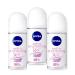 Nivea Deodorant Whitening Extra Care 48h Roll-on: 50 Ml. (Pack of 3)