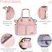 Lekebaby Baby Changing Bag Large Nappy Bags for Mom and Dad Nappy Changing Bag Stylish Travel Tote with Nappy Changing Mat Quilted Pink - Buy Online on SooperMarket.com