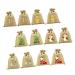 KOMBIUDA 12pcs Christmas Drawstring Bag Candy Bags Burlap Lovely Bags Hold Accessories Bag Storage Bag Pocket