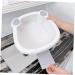 1 Set wash basin Clothes Hand Wash Board laundry bucket washing up basin underwear child pan Grey 30x29cm - Buy Online on SooperMarket.com