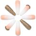 Brishow Christmas Glitter Snow False Nails - 24pcs Ballerina Acrylic Short Fake Nails for Women and Girls - Buy Online on SooperMarket.com