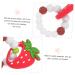 KESYOO 2 Pcs Baby Silicone Slap Bracelet Set - Baby Cartoon Toy Molar Bracelet - Strawberry & Fruit Molar Toy - Chewable & Colorful - Redx2pcs - Buy Online on SooperMarket.com