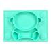 Clasic Baby Plates - Upgraded Silicone Non-Slip Baby Placemat with Suction Cups for Infants Toddlers and Kids Self Feeding