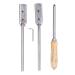 4Pcs Veterinary Horse Dental Float Rasp High Flexibility Fine Polishing Smoother Surfaces Equine Dental Kit for Animal Farm