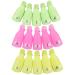 50 Pcs Nail Polish Remover Clips - Acrylic Soak Off Cap for UV Gel Polish Removal in 5 Colors - Buy Online on SooperMarket.com