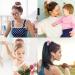 20 Pcs Pink Velvet Hair Scrunchies for Women and Girls - Soft Elastic Bobbles Ropes in Solid Colors - Cute Hair Accessories by Didder - Buy Online on SooperMarket.com