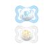 MAM Mini Air Pacifiers, MAM Sensitive Skin Pacifier 0-6 Months, Best Pacifier for Breastfed Babies, Baby Boy Pacifiers, 0-6 (Pack of 2)