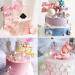 Bubble Balls Cupcake Toppers Set - 16Pcs Pink Cake Insert Toppers for Wedding, Anniversary, Mother's Day, Birthday Party Decorations - Buy Online on SooperMarket.com