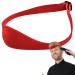 Adjustable haircut band Neckline Shaving Template and Hair Trimming Stencil Haircut strap silicone professional hair cutting tool for home haircuts hairdressing salon stylist (red)
