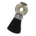 Mikinona Broken Hair Brush Shaving Brush Hair Salon Shave Brush Beard Care Supplies Professional Shave Brush Barber Brush Neck Duster Styling Cleaning Brush Broken Hair Remove Brush 8.5x3.5x14.5cm Black