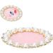 Cosmetic Nail Mixing Palette Color Mixing Nail Art Tips Display Plate Nail Art Display Board Nail Art Palette Drawing Painting Dish Manicure Nail DIY Mixing Holder Tool for Nail(golden foundation) - Buy Online on SooperMarket.com