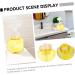 Fomiyes 4-Piece Flower Bubble Bottle Set | Mini Plastic Containers & Foam Soap Dispenser | Transparent 9.7x9.7x16.3cm - Ideal for Home & Travel - Buy Online on SooperMarket.com
