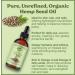 Natural Born Oils Hemp Seed Oil 4oz - Organic Cold-Pressed High in Vitamins & Minerals for Skin and Hair Revitalization - Buy Online on SooperMarket.com