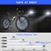 Flintronic Waterproof Bike Spoke Reflectors - 360 Warning Reflective Material Easy Assembly 96 Pieces Compatible with All Spoke Wheels - #3 Blue - Buy Online on SooperMarket.com