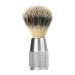 Magidaal hair shaving brush nylon bristles tool hairdressing salon shaving brush length 4.3 inch soft peeling razor accessories metal handle facial cleaning argent