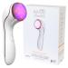 LED Technologies Lux Collection Soniqu Sonic Facial Cleansing Brush with Red & Blue Light Therapy Reduces Appearance of Acne & Wrinkles