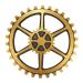 Cabilock 1pc Gear Ornaments Office Decore Wall Gear Wheel Art Wall Decoration Vintage Gear Wall Art Wooden 24X24CM