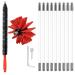 1 Set Electric Drill Chimney Brush Cleaning Tool Accessories Lint Remover Cleaning Tools Accessories Fireplace Brush Dryer Vent Brush Inner Pipe Brush Flue Brush 41x12cm