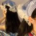 JSGHGDF French Style Hair Scarf Headbands Triangled Head Kerchief Hairband Checkered Bandanas Headbands Cute Hair Accessory Blue - Buy Online on SooperMarket.com