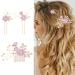 EIHI 3 Pieces Rose Accessory Cheveux Mariage Bijoux Cheveux Pince Cheveux Mariage Bijoux Cheveux Mariage Bijoux de Cheveux pour Femme A - Buy Online on SooperMarket.com