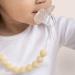 Center Coast Collections Silicone Pacifier Clip - Secure Binky Holder - Neutral Beige - Unisex for Baby and Toddlers - Buy Online on SooperMarket.com