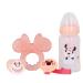 Baby Gift Set with Bottle Pacifier Holder & Teething Ring | Disney Baby Minnie Mouse | 240 ml - Buy Online on SooperMarket.com